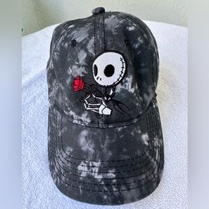 Disney The Nightmare Before Christmas Jack Skeleton Rose Baseball Cap OS